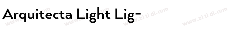 Arquitecta Light Lig字体转换